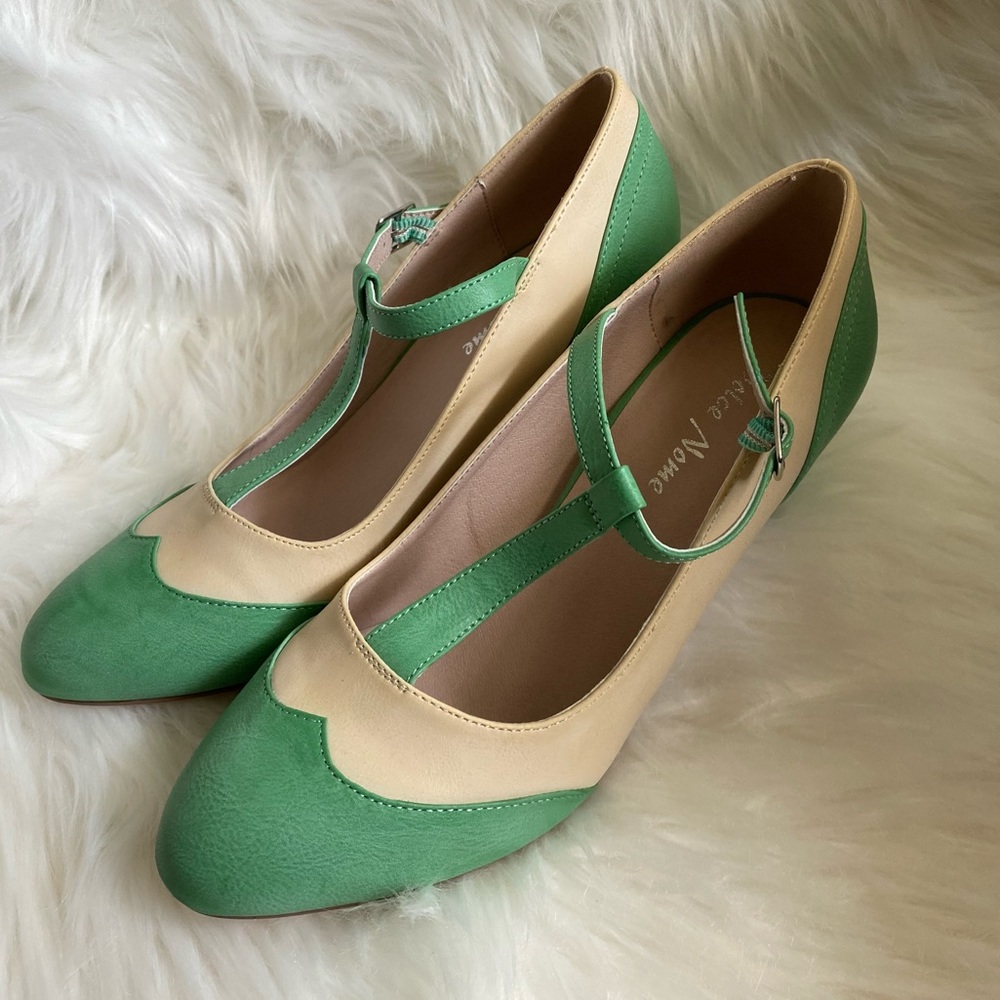 Lucille T-strap Dolce Nome Mary Jane pumps